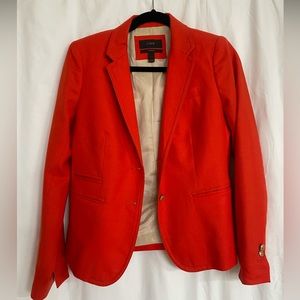 Jcrew schoolboy orange blazer
